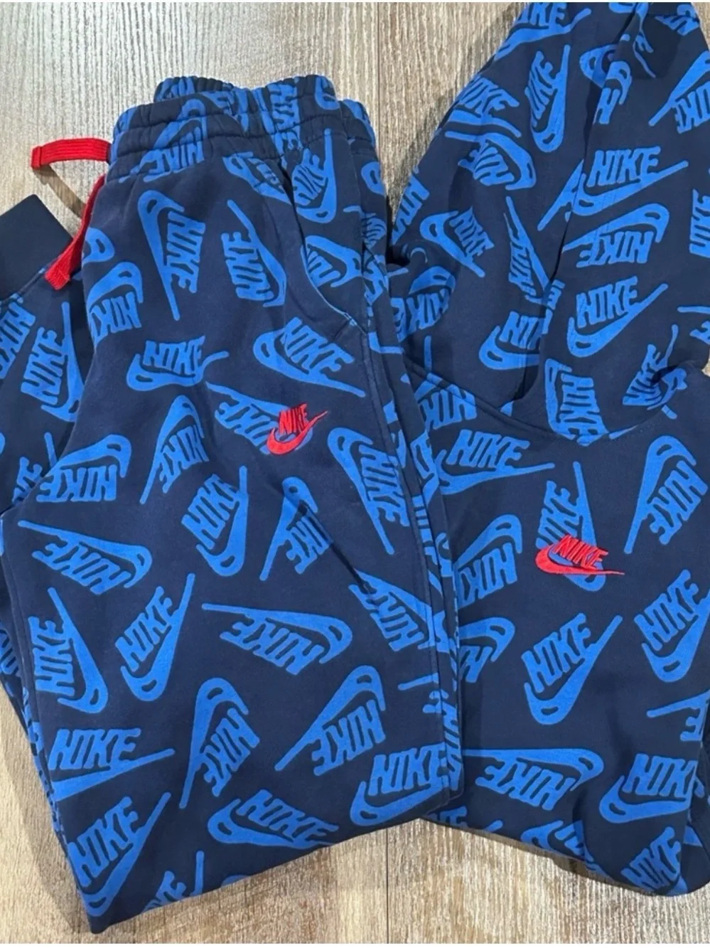 Nike Kids Hoodie & Joggers Set, Blue, XL